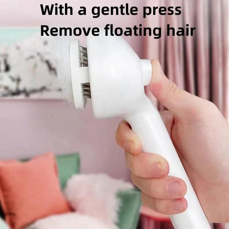 OYES Spray Pet Grooming Brush Self Cleaning Dematting Comb with Water Tank for Dogs & Cats