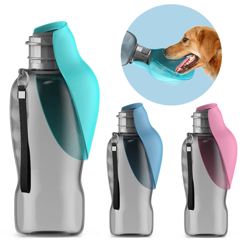 On-the-Go Dog Water Bottle | 800ml Leak-Proof Portable Water Dispenser for Hikes & Walks