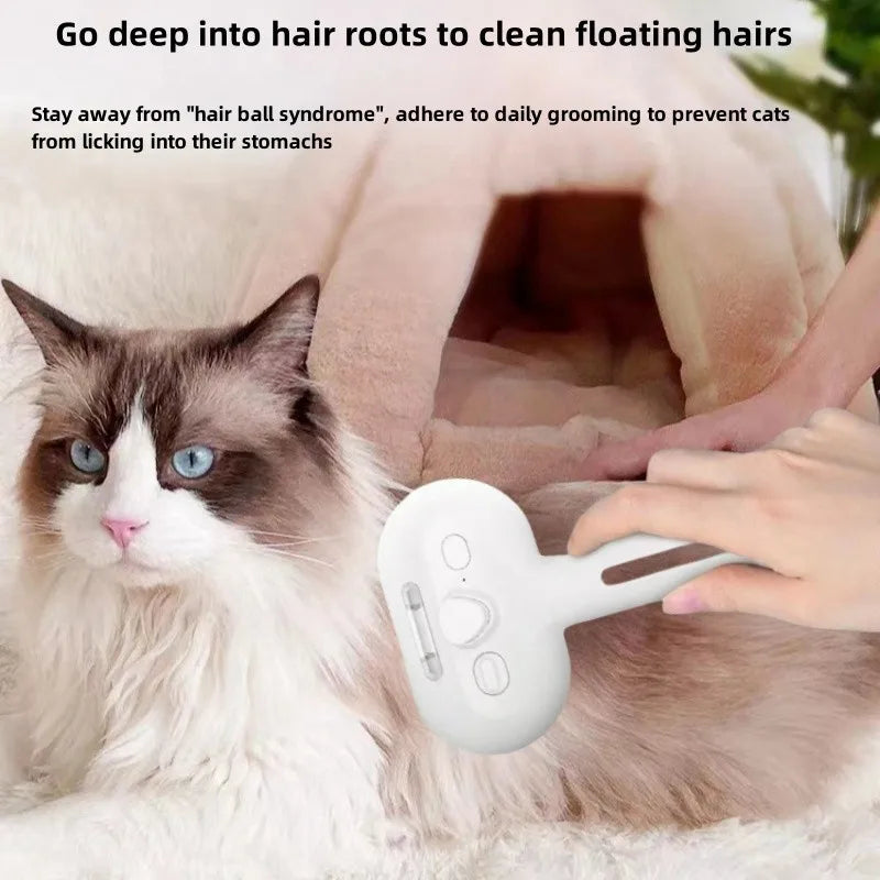 OYES Spray Pet Grooming Brush Self Cleaning Dematting Comb with Water Tank for Dogs & Cats