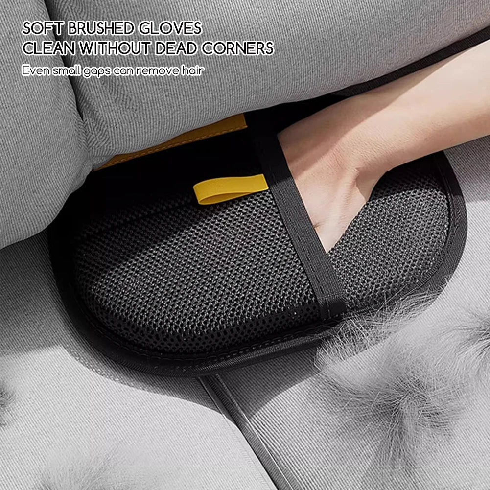 Dual Side Pet Fur Removal Glove | Washable Reusable Lint & Pet Hair Cleaner for Home & Pet Grooming