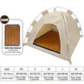 Warm Clamshell Cat Tent Bed with Soft Cushion, Indoor Foldable Kitten House Cave Sofa Bed for Small Pets