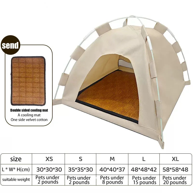Warm Clamshell Cat Tent Bed with Soft Cushion, Indoor Foldable Kitten House Cave Sofa Bed for Small Pets